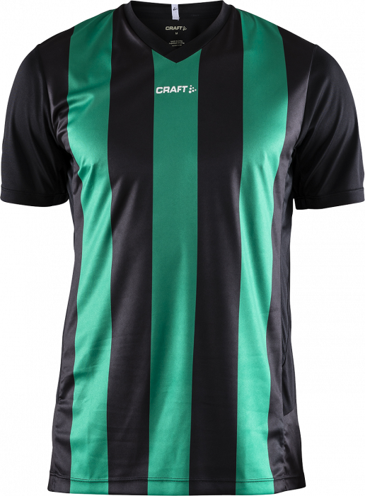 Craft - Progress Jersey Stripe Kids - Black & green
