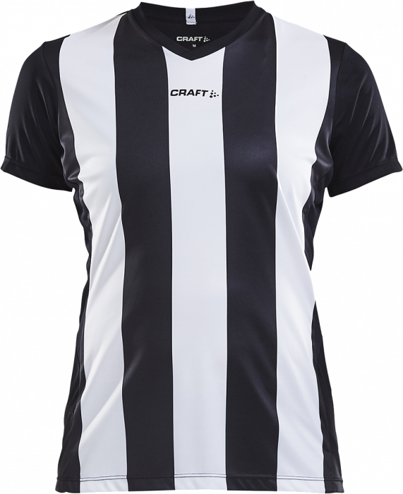 Craft - Progress Stribet T-Shirt Dame - Sort & hvid