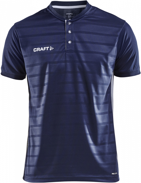 Craft - Pro Control Button Jersey Youth - Marinblå & vit
