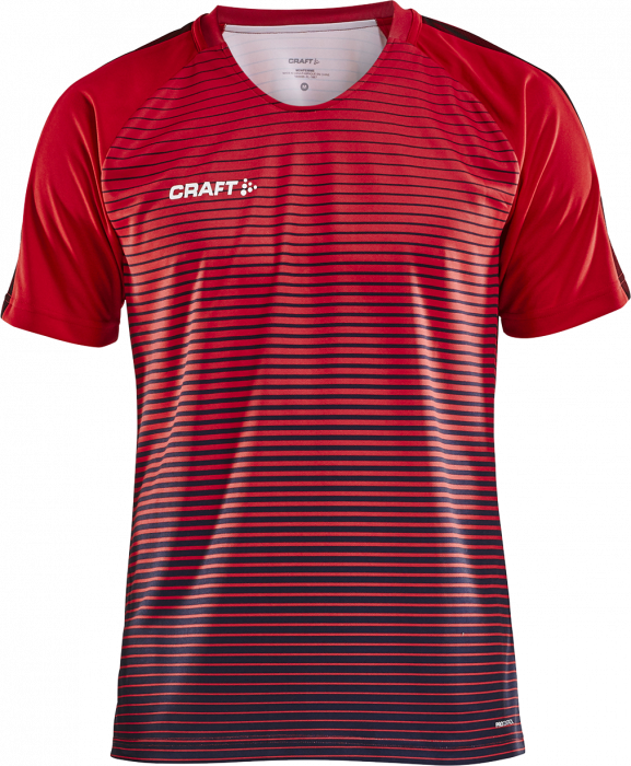 Craft - Pro Control Stripe Jersey Kids - Röd & dark red