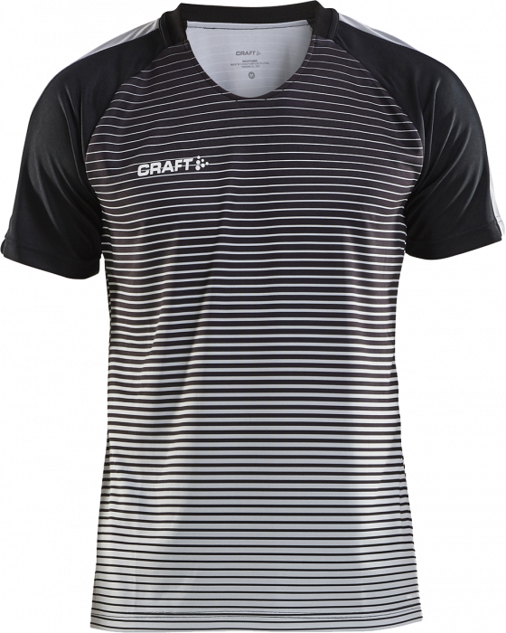 Craft - Pro Control Stripe Jersey Kids - Black & grey