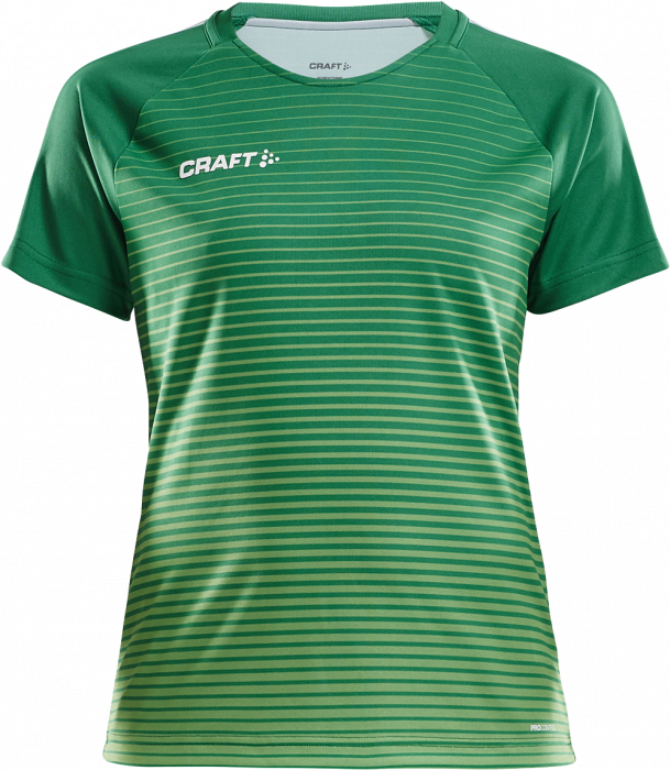 Craft - Pro Control Stripe Jersey Woman - Green & lime green