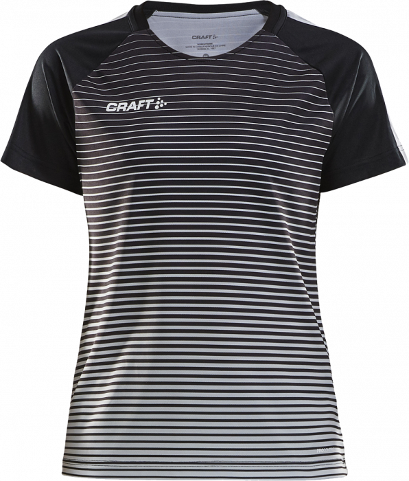 Craft - Pro Control Stripe Jersey Woman - Czarny & grey