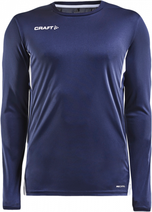 Craft - Pro Control Impact Longsleeve Jersey - Granatowy & biały