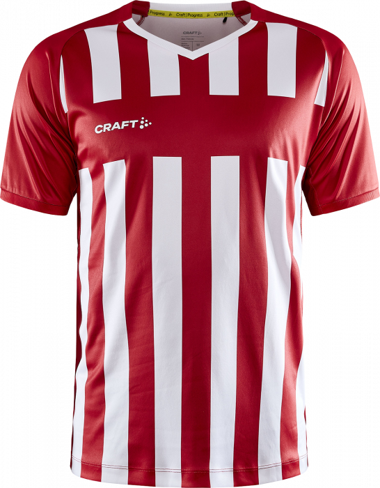 Craft - Progress 2.0 Stripe Jersey Men - Red & white