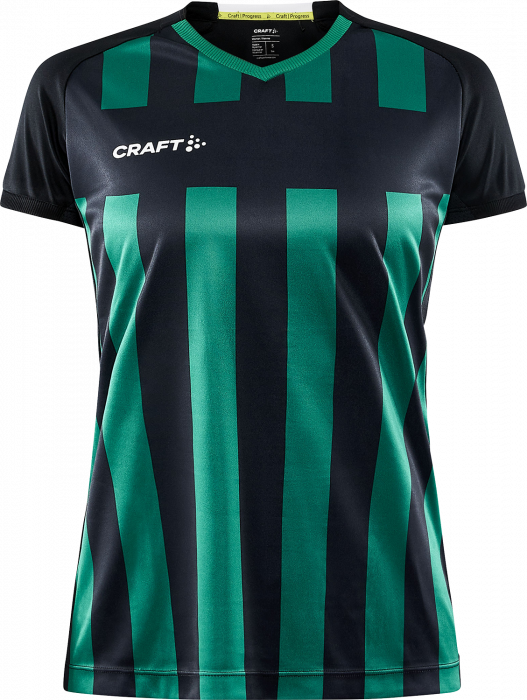 Craft - Progress 2.0 Stripe Jersey Woman - Czarny & zielony