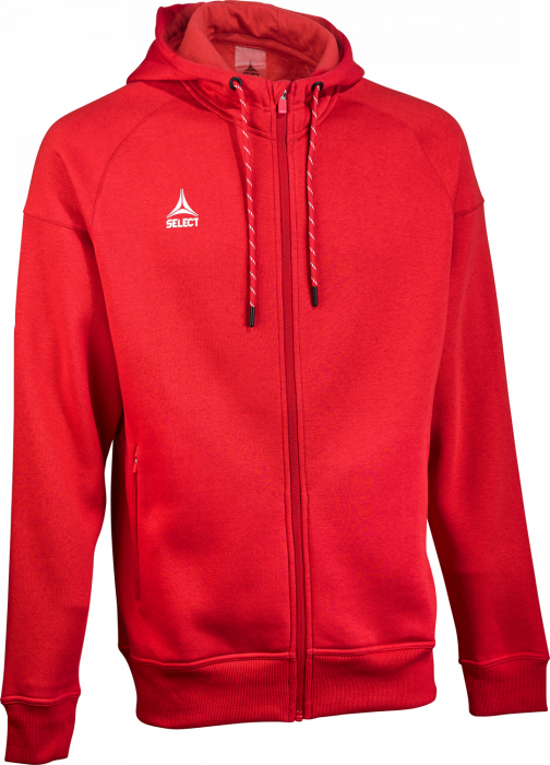 Select - Oxford V25 Hoodie W. Zip - Rood